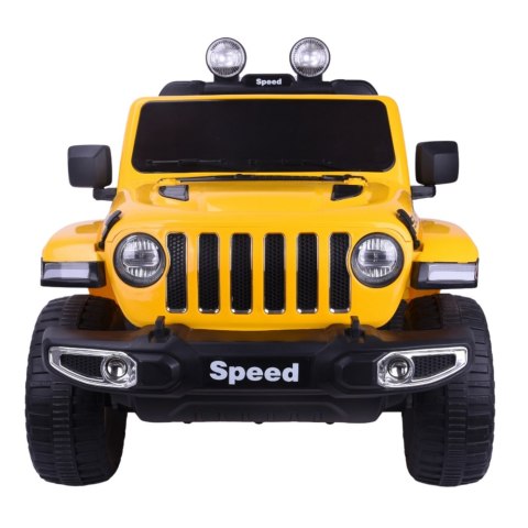 POJAZD NA AKUMULATOR FT-938 ŻÓŁTY LAKIEROWANY 4X4