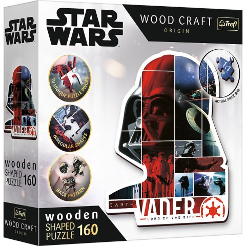 PUZZLE DREWNIANE - 160 - GWIEZDNE WOJNY - STAR WARS - DARTH VADER - TREFL 20190