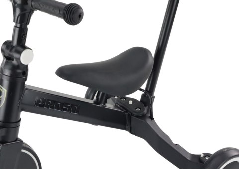 ROWER TRÓJKOŁOWY PRO50 ROWEREK Z RĄCZKĄ DO PROWADZENIA CZARNY