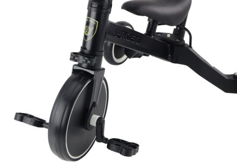 ROWER TRÓJKOŁOWY PRO50 ROWEREK Z RĄCZKĄ DO PROWADZENIA CZARNY