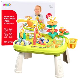 STOLICZEK EDUKACYJNY INTERAKTYWNY OGRÓD GRA WHACK A MOLE ŁOWIENIE RYBEK