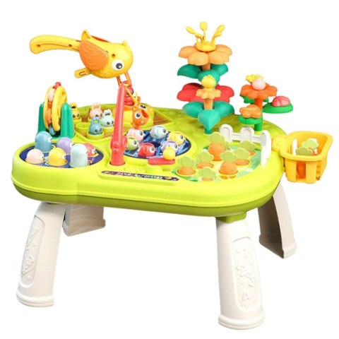 STOLICZEK EDUKACYJNY INTERAKTYWNY OGRÓD GRA WHACK A MOLE ŁOWIENIE RYBEK