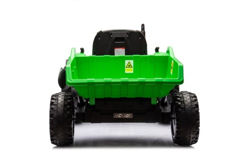 TRAKTOR NA AKUMULATOR HC-306 Z PRZYCZEPĄ JASNO ZIELONY 24V