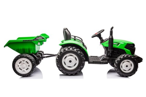 TRAKTOR NA AKUMULATOR HC-306 Z PRZYCZEPĄ JASNO ZIELONY 24V