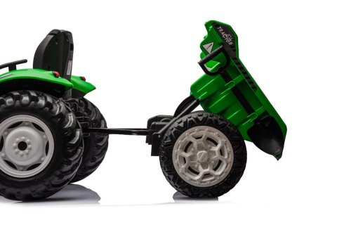 TRAKTOR NA AKUMULATOR HC-306 Z PRZYCZEPĄ JASNO ZIELONY 24V