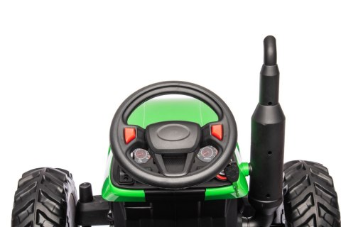 TRAKTOR NA AKUMULATOR HC-306 Z PRZYCZEPĄ JASNO ZIELONY 24V