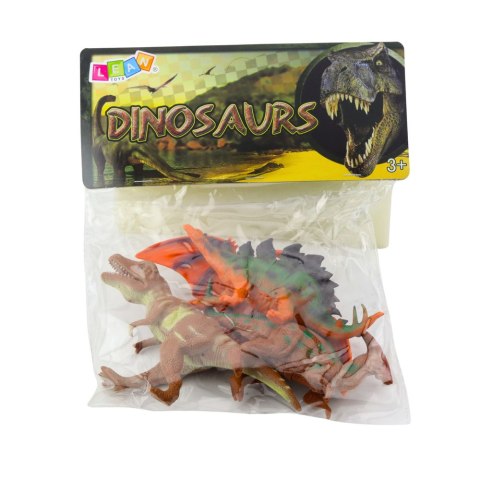 ZESTAW FIGURKI DINOZAURÓW T-REX PTERANODON STEGOSAURUS PARASAUROLOPHUS 4SZT