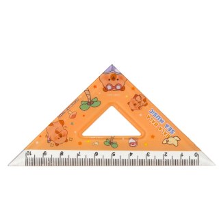 ZESTAW PRZYBORY GEOMETRYCZNE KAPIBARA LINIJKA KĄTOMIERZ EKIERKI 4EL
