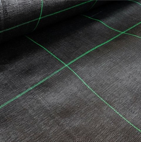 AGROTKANINA CZARNA 100 CM X50M UV 70G ANTYCHWASTOWA AGROWŁÓKNINA + KOTWY