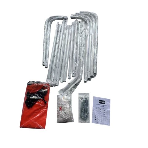 BRAMKA TRENINGOWA PIŁKARSKA Z MATĄ CELOWNICZĄ CZERWONA 213X152X75CM