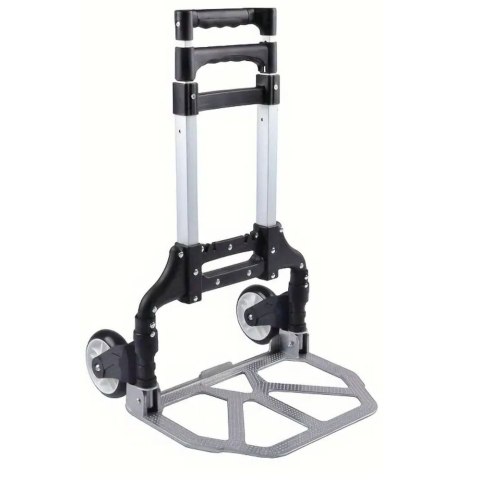 LEKKI WÓZEK TRANSPORTOWY MAGAZYNOWY SKŁADANY ALUMINIOWY 70KG