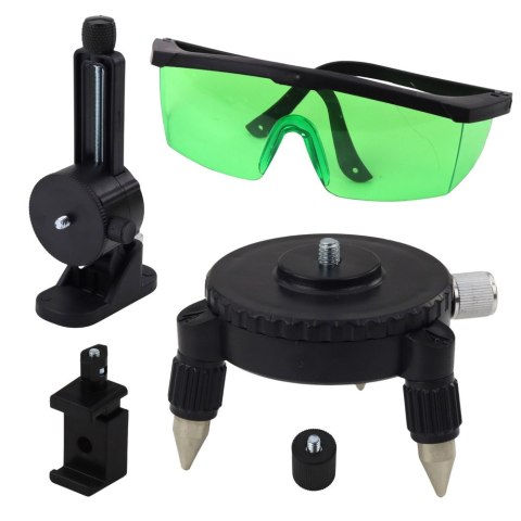 POZIOMICA LASEROWA PŁASZCZYZNOWA 4D 16 LINII TORBA 2 AKUMULATORY ZIELONA