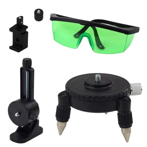 POZIOMICA LASEROWA PŁASZCZYZNOWA 4D 16 LINII WALIZKA 2 AKUMULATORY NIEBIESKA