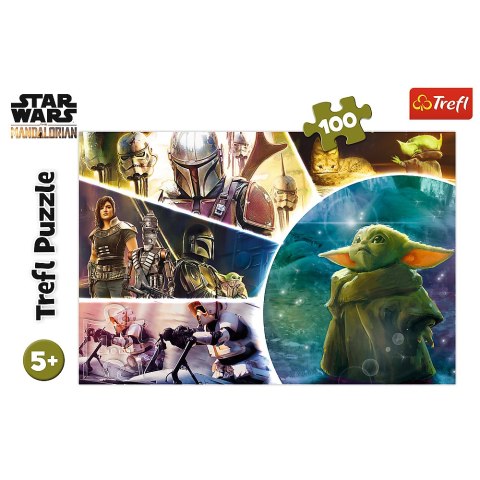 PUZZLE - 100 - GWIEZDNE WOJNY - STAR WARS - BABY YODA - TREFL 16413