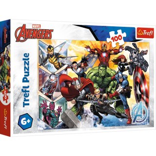 PUZZLE - 100 - SIŁA AVENGERSÓW - MARVEL AVENGERS - TREFL 16431
