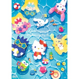 PUZZLE - 1000 PREMIUM PLUS - HELLO KITTY - LETNI RELAKS - TREFL 12067