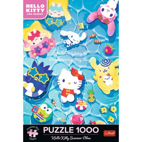 PUZZLE - 1000 PREMIUM PLUS - HELLO KITTY - LETNI RELAKS - TREFL 12067