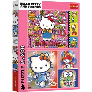 PUZZLE - 2X200 - HELLO KITTY I PRZYJACIELE - HELLO KITTY - TREFL 13336