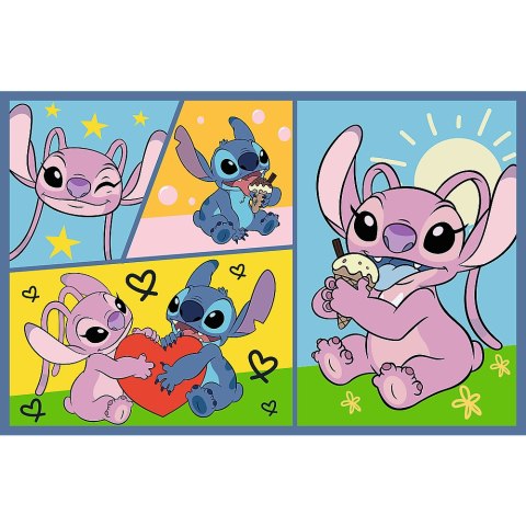PUZZLE - 2X70 - ZE STITCHEM NIE MA NUDY - DISNEY LILO AND STITCH - TREFL 34444