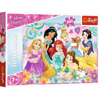 PUZZLE - 200 - RADOSNY ŚWIAT KSIĘŻNICZEK - DISNEY PRINCESS - TREFL 13268