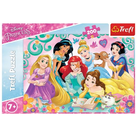 PUZZLE - 200 - RADOSNY ŚWIAT KSIĘŻNICZEK - DISNEY PRINCESS - TREFL 13268