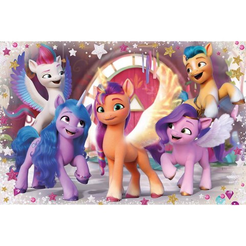 PUZZLE - 24 MAXI - WESOŁY DZIEŃ KUCYKÓW - MY LITTLE PONY - TREFL 14355