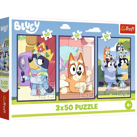 PUZZLE - 3X50 - RODZINA BLUEY - TREFL 34890