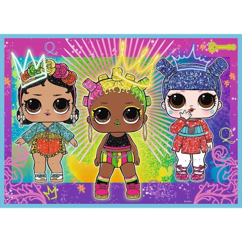 PUZZLE - 4W1 (35, 48, 54, 70) - POZNAJ LALECZKI - LOL SURPRISE! - TREFL 34613