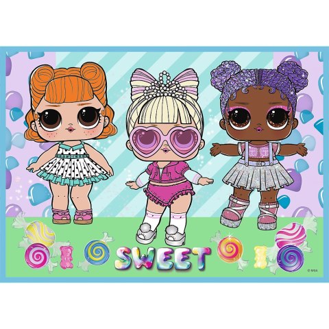 PUZZLE - 4W1 (35, 48, 54, 70) - POZNAJ LALECZKI - LOL SURPRISE! - TREFL 34613