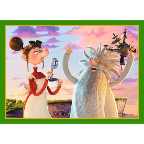 PUZZLE - 4W1 (35, 48, 54, 70) - ŚWIAT SMOKA DIPLODOKA - TREFL 34663