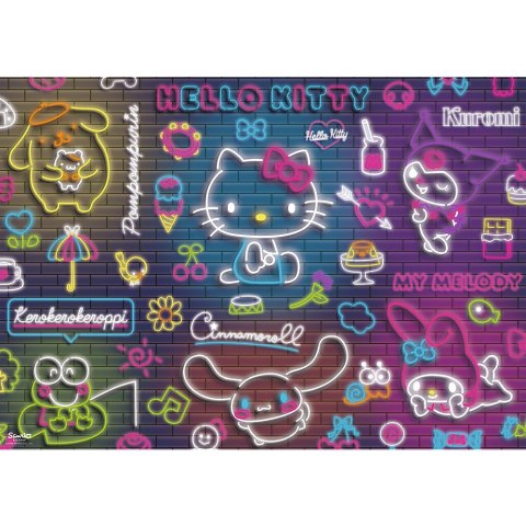 PUZZLE - 500 - NEON HELLO KITTY - TREFL 37523