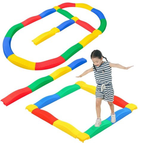 ŚCIEŻKA SENSORYCZKA DESKI RÓWNOWAŻNE 16 DESEK ŁĄCZENIA ANTYPOŚLIZGI