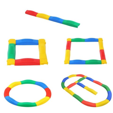 ŚCIEŻKA SENSORYCZKA DESKI RÓWNOWAŻNE 16 DESEK ŁĄCZENIA ANTYPOŚLIZGI