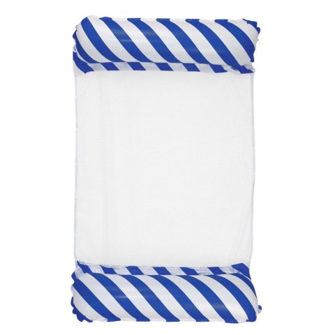 DMUCHANY HAMAK WODNY MATERAC LEŻAK BIAŁO-GRANATOWY 120X70CM