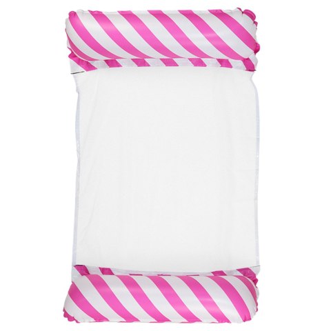 DMUCHANY HAMAK WODNY MATERAC LEŻAK BIAŁO-RÓŻOWY 120X70CM