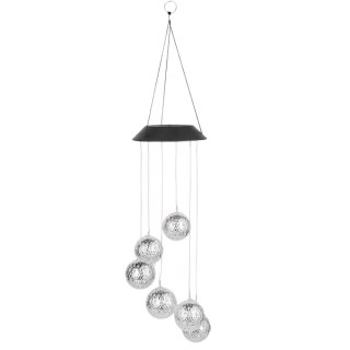 LAMPKI SOLARNE OGRODOWE LED DZWONKI KULE MAROKAŃSKIE 70CM