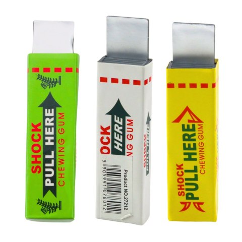 PACZKA GUM DO ŻUCIA GADŻET ELEKTRYCZNY RAŻĄCY PRĄDEM