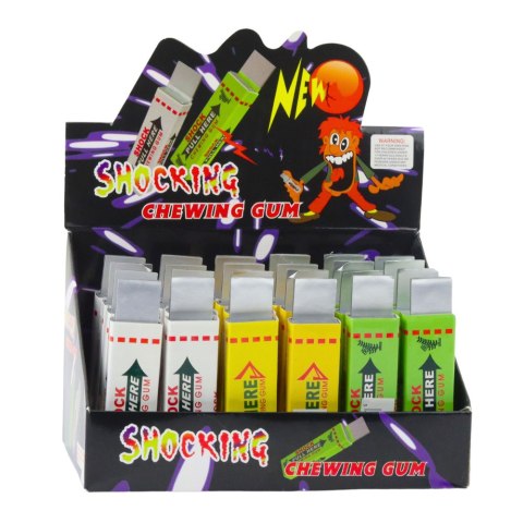 PACZKA GUM DO ŻUCIA GADŻET ELEKTRYCZNY RAŻĄCY PRĄDEM