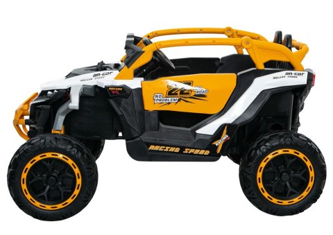 POJAZD NA AKUMULATOR M3 ŻÓŁTO-BIAŁY 4X4