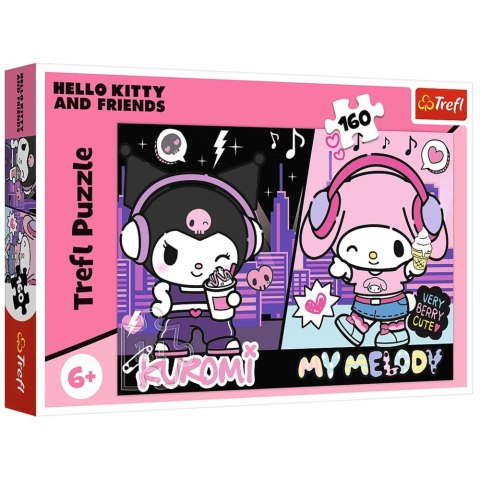 PUZZLE - 160 - KUROMI RZĄDZI - HELLO KITTY - TREFL 15430