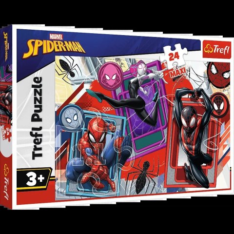 PUZZLE - 24 MAXI - PAJĘCZE ZMYSŁY - DISNEY MARVEL SPIDERMAN - TREFL 14366