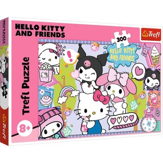 PUZZLE - 300 - SZALONE TRIO - HELLO KITTY - TREFL 23039