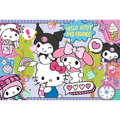 PUZZLE - 300 - SZALONE TRIO - HELLO KITTY - TREFL 23039
