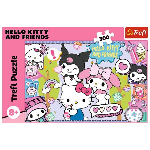 PUZZLE - 300 - SZALONE TRIO - HELLO KITTY - TREFL 23039