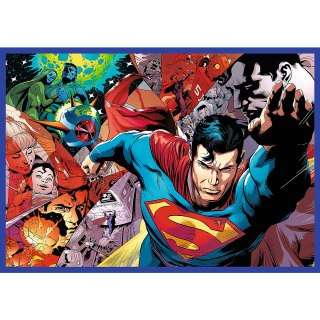 PUZZLE - 4X250 - ODWAGA SUPERMANA - WARNER SUPERMAN - TREFL 13340