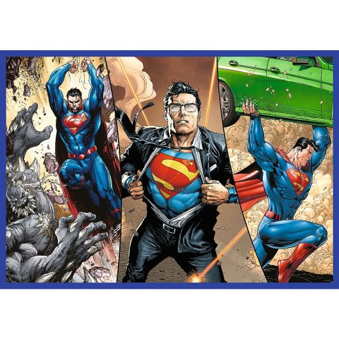 PUZZLE - 4X250 - ODWAGA SUPERMANA - WARNER SUPERMAN - TREFL 13340