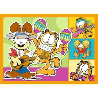 PUZZLE - 4W1 (35, 48, 54, 70) - GARFIELD KOCHA LASANIĘ - TREFL 34673