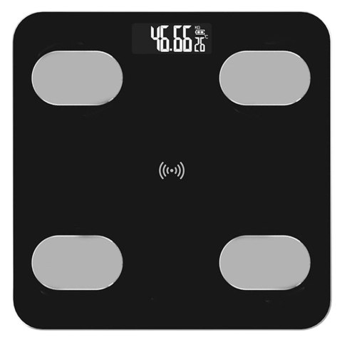 WAGA ELEKTRONICZNA ŁAZIENKOWA FUNKCJA SMART BLUETOOTH BMI BMR APLIKACJA
