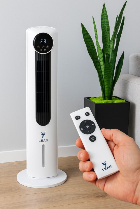 WENTYLATOR KOLUMNOWY WODNY PODŁOGOWY JONIZACJA OSCYLACJA WWYŚWIETLAC PILOT