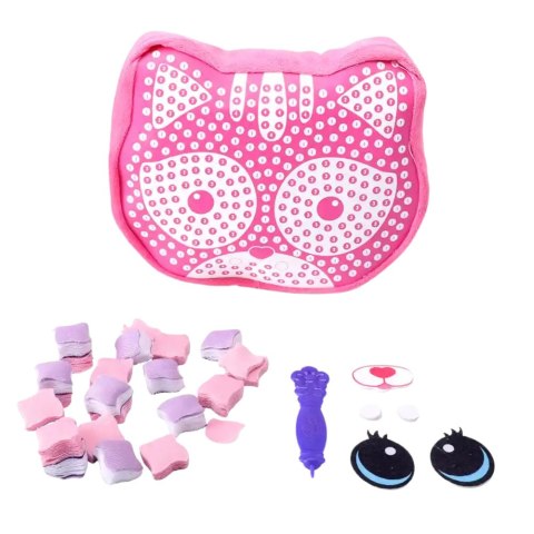 ZESTAW KREATYWNY DO SZYCIA PODUSZKA KOTEK MASKOTKA WYSZYWANKA DIY